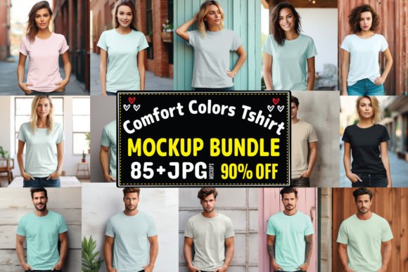 Download Comfort Colors Tshirt Mockup Bundle 1 - Tshirt mockup bundle Collection