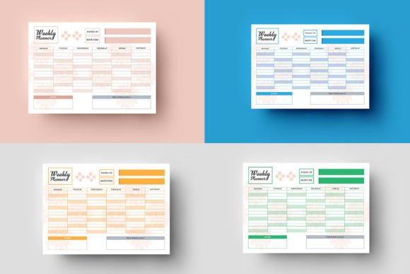 Download Weekly Planner Page Template - Weekly planner Collection