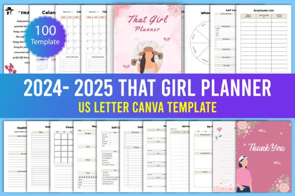 Download 2024-2025 That Girl Planner Canva - Premium Resources