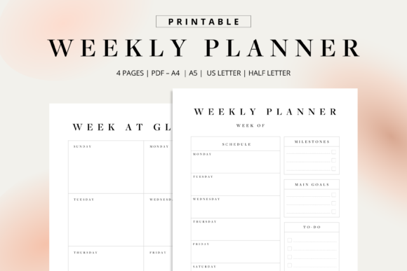 Download Weekly Planner &amp; Schedule Printable - Weekly planner Collection