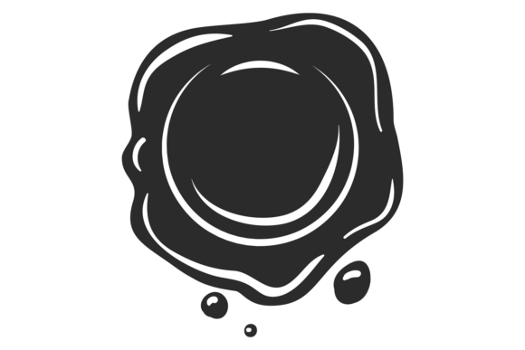 Download Black Post Stamp Icon. Round Wax Seal - Black post Collection